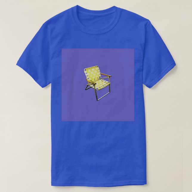 Camiseta Jurista Amarelo num campo de Violet Blue (Frente do Design)