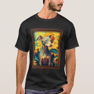 Camiseta Jurista italiano pintando flor de girassol Mãe Wo