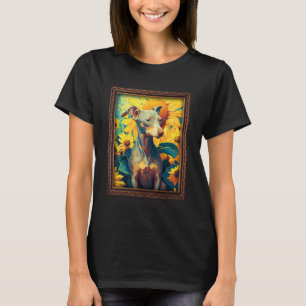 Camiseta Jurista italiano pintando flor de girassol Mãe Wo