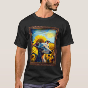 Camiseta Jurista italiano pintando flor de girassol Mãe Wo