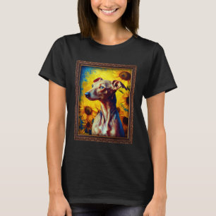 Camiseta Jurista italiano pintando flor de girassol Mãe Wo