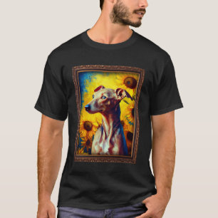 Camiseta Jurista italiano pintando flor de girassol Mãe Wo