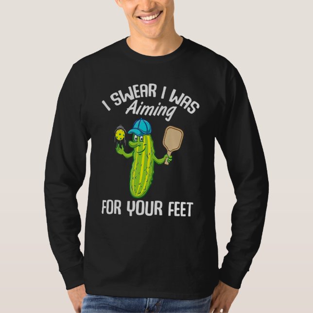 Camiseta Juro Que Estava Procurando Por Sua Pickleball De P (Frente)