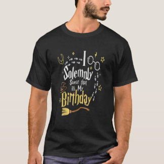 Camiseta juro solenemente que é meu aniversário