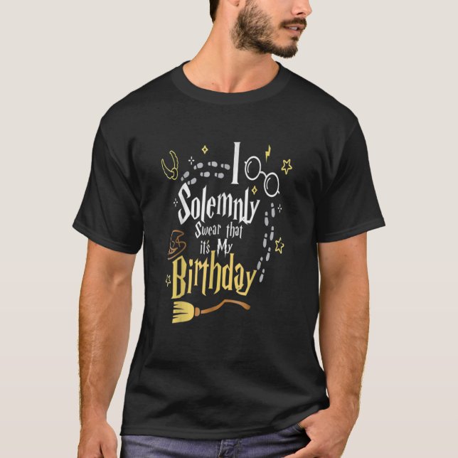 Camiseta juro solenemente que é meu aniversário (Frente)