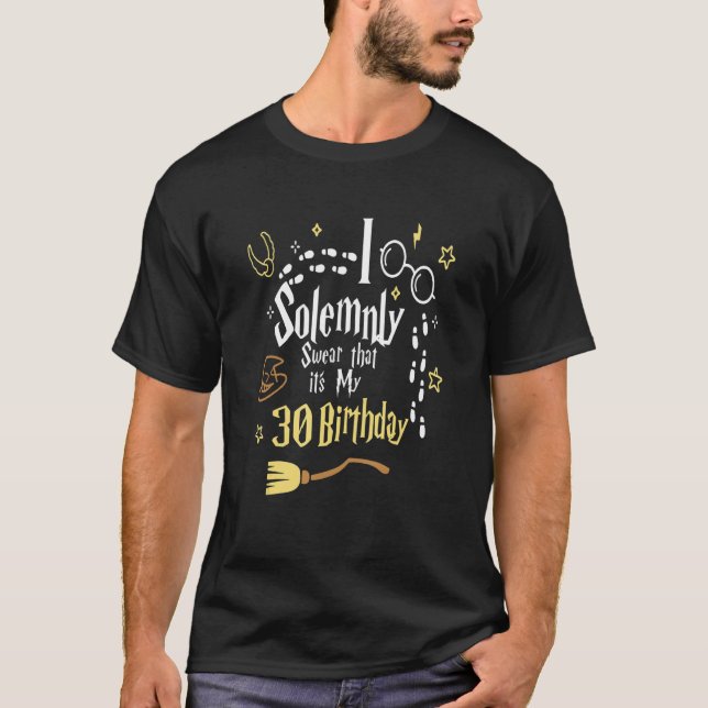 Camiseta Juro Solenemente que é o meu 30º aniversário (Frente)