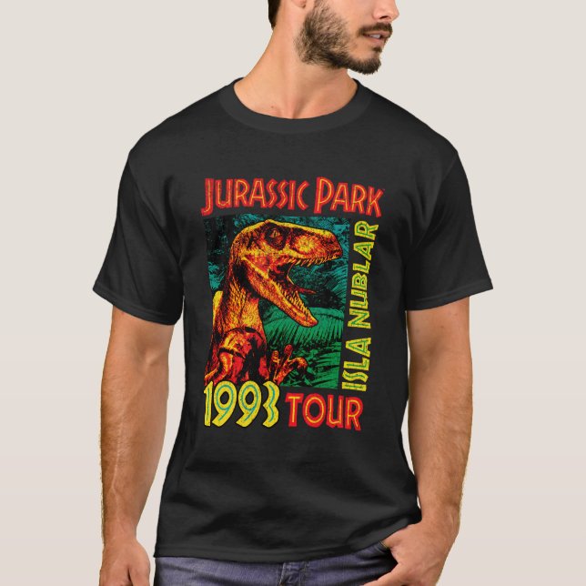 Camiseta Jusrassic Park Isla Nublar 1993 Tour (Frente)