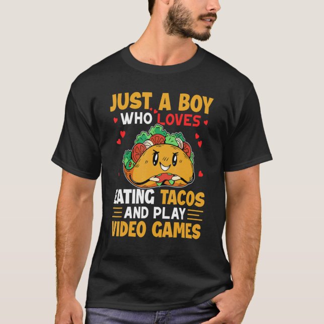 Camiseta Just a Boy Gaming Taco Gamer Taco  Viva México (Frente)