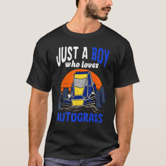 Camiseta Just A Boy Who Loves Autograss Retro 1