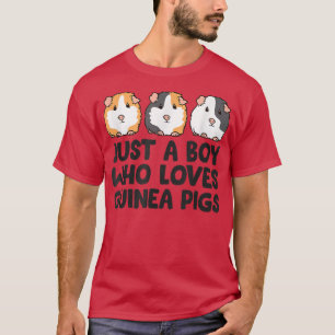 Camiseta Just a Boy Who Loves Guinea Pigs 803