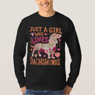 Camiseta Just A Girl Who Love Dachshund