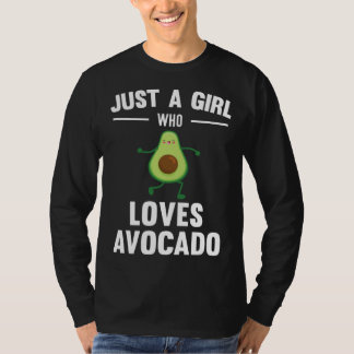 Camiseta Just A Girl Who Loves Avocado Cute
