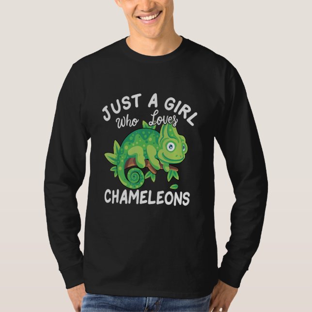 Camiseta Just A Girl Who Loves Chameleons (Frente)