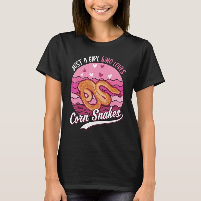 Camiseta Just a girl who loves Corn Snakes Girl (Frente)