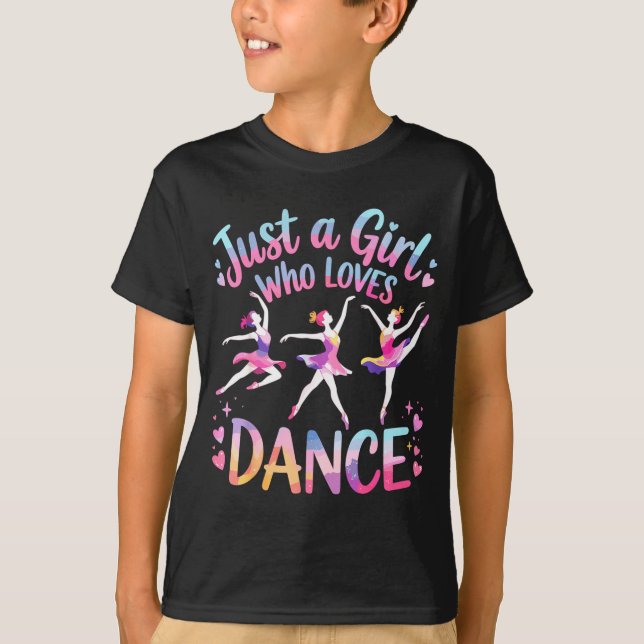 Camiseta Just A Girl Who Loves Dance  (Frente)