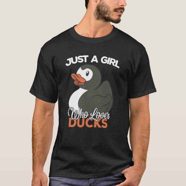 Camiseta Just a Girl Who Loves Ducks Ducks (Frente)