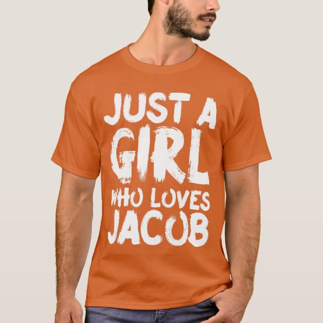 Camiseta Just A Girl Who Loves Jacob boy friends (Frente)
