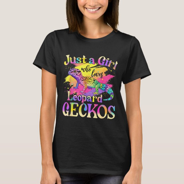 Camiseta Just A Girl Who Loves Leopard Geckos  (Frente)