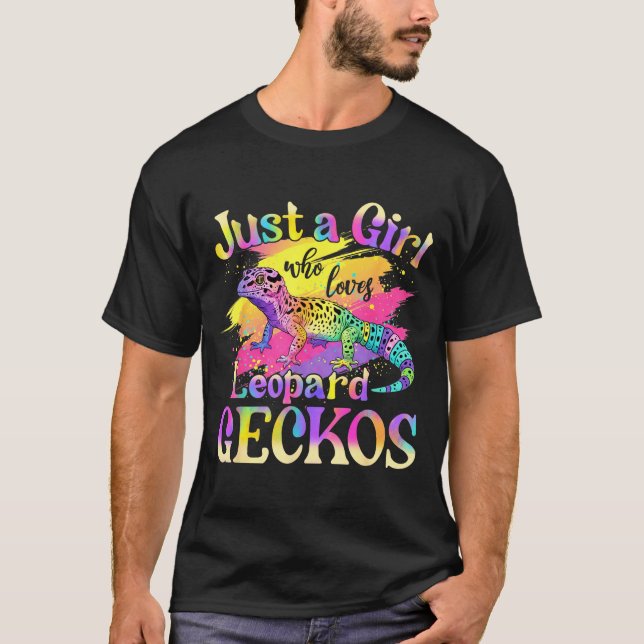 Camiseta Just A Girl Who Loves Leopard Geckos  (Frente)