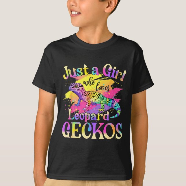 Camiseta Just A Girl Who Loves Leopard Geckos  (Frente)