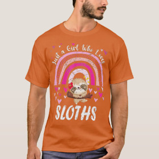 Camiseta Just A Girl Who Loves Pandas Rainbow Cute Panda Lo