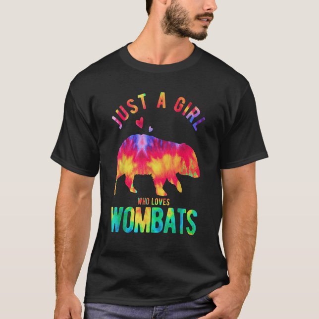 Camiseta Just A Girl Who Loves Wombats Wombat   Wombat (Frente)