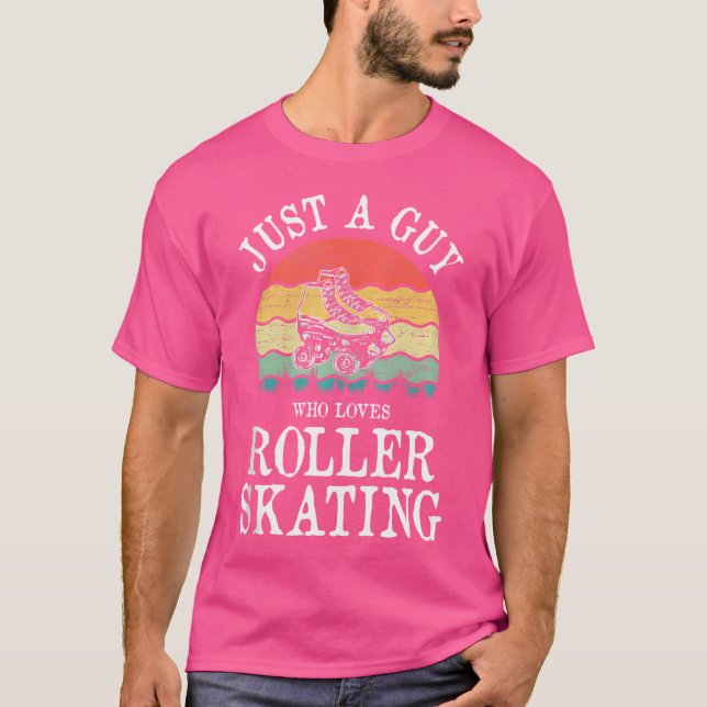Camiseta Just A Guy Who Loves Roller Skating (Frente)