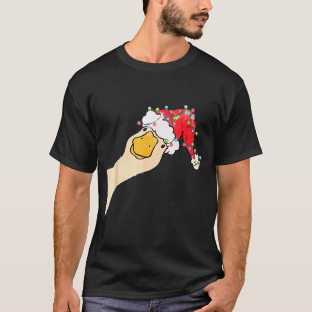 Camiseta Just A Jolly Goose Funny Silly Goose Santa Christm (Frente)