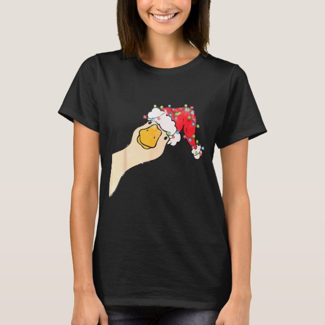 Camiseta Just A Jolly Goose Funny Silly Goose Santa Christm (Frente)