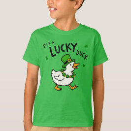 Camiseta Just A Lucky Duck Cute St. Patrick's Day