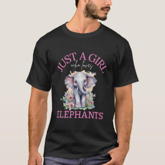 Camiseta Just A Who Loves Elephants