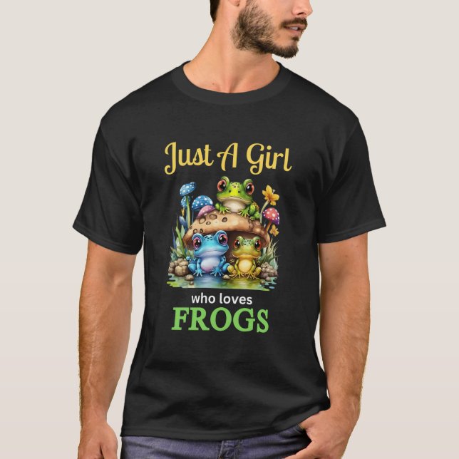 Camiseta Just A Who Loves Frogs (Frente)