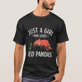 Camiseta Just A Who Loves Red Pandas Red Panda