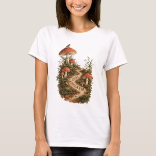 Camiseta Just Breathe Mushroom tema Outono