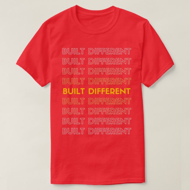 Camiseta Just built Different Premium TShirt (Frente do Design)