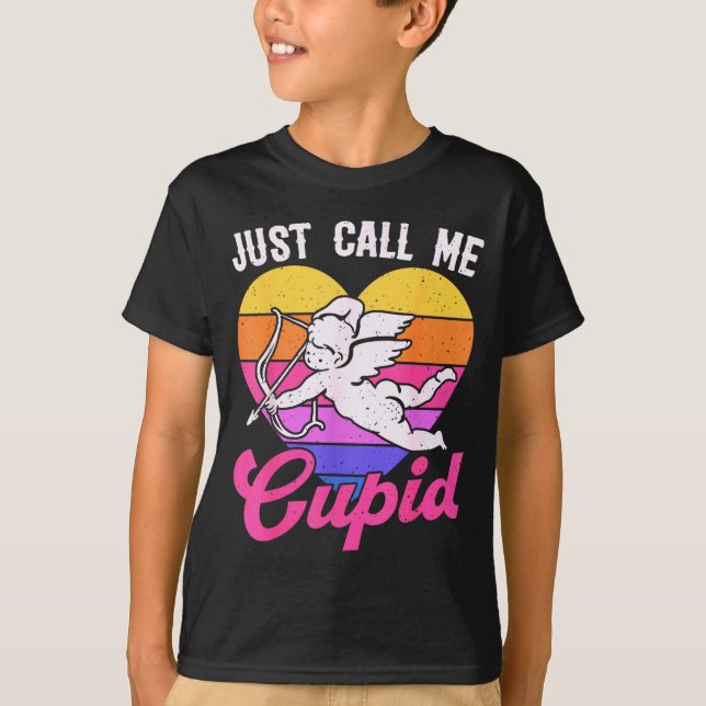 Camiseta Just Call Me Cud Valentine Cute Arrow Heart Couple (Frente)