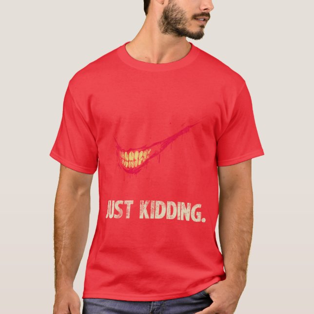 Camiseta Just Kidding retro (Frente)