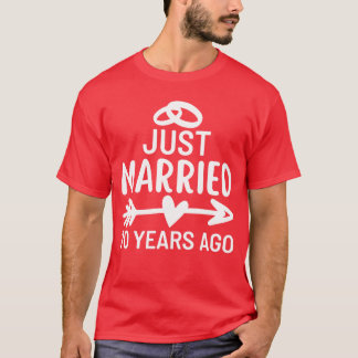 Camiseta Just Married 70 Years Ago Wedding Anniversary fami