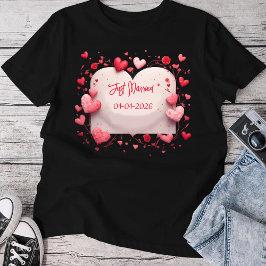 Camiseta Just Married Est 2026 Wedding Wife,Custom date