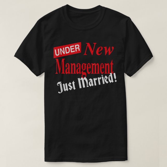 Camiseta Just Married for Groom Bride Wedding Newlyweds Men (Frente do Design)