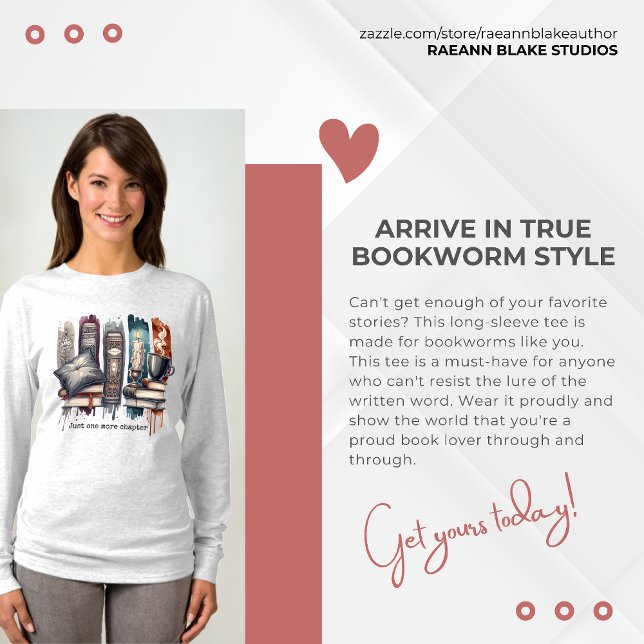 Camiseta Just One More Chapter Basic Long-sleeve T-Shirt (Criador carregado)