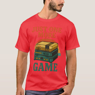 Camiseta Just One More Game Vintage Console Stack family