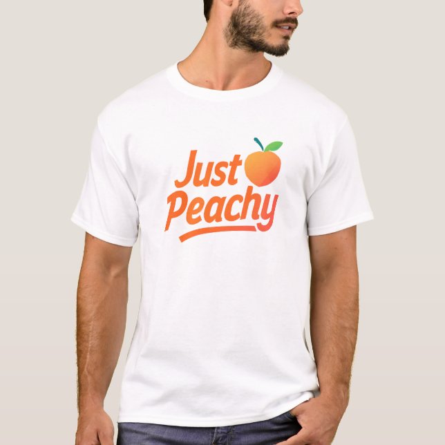 Camiseta just peachy  (Frente)