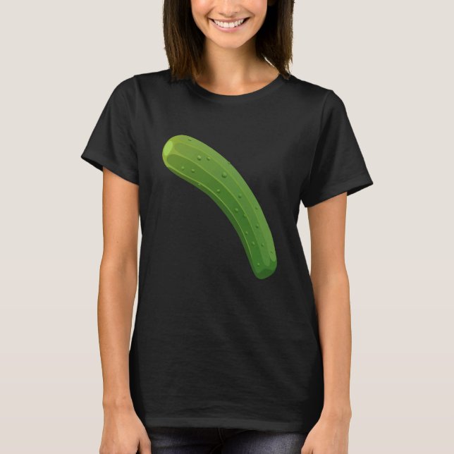 Camiseta Just Really Like Cucumbers Cucumber Pickle Vegetab (Frente)