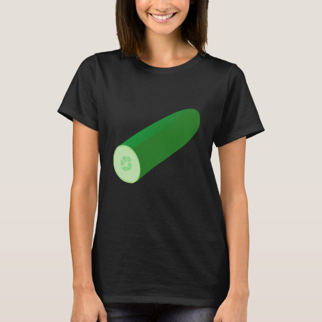 Camiseta Just Really Like Cucumbers Cucumber Pickle Vegetab (Frente)