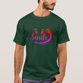 Camiseta Just Smile Keep Smiling Smile More Stay Smiling A 