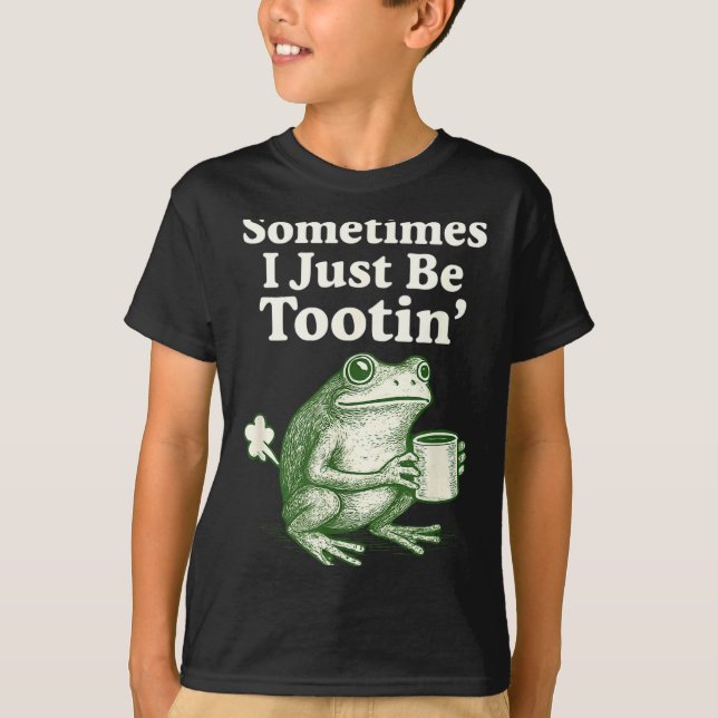 Camiseta Just tootin Frog I Sometimes Meme (Frente)