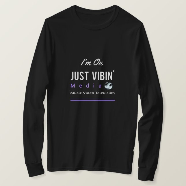 Camiseta Just Vibin' Media Artist T-Shirt (Frente do Design)
