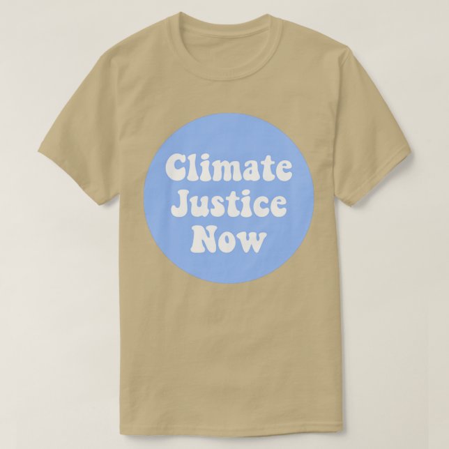 Camiseta Justiça Climática Agora2 (Frente do Design)