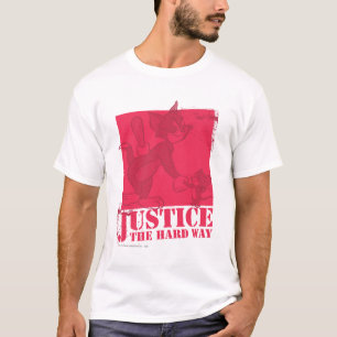 Camiseta Justiça de Tom e de Jerry a maneira dura